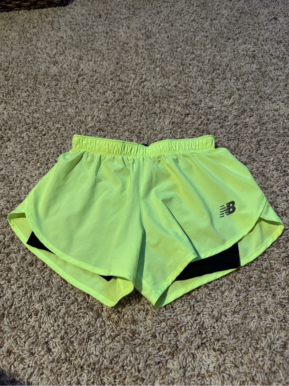 New Balance Women’s Neon Lime Athletic Shorts